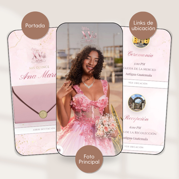 Modelo Rose para quinceanera